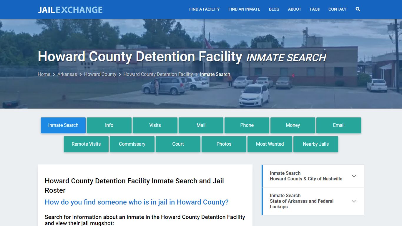 Howard County Detention Facility Inmate Search - Jail Exchange